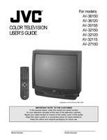 JVC AV27150 AV32115 AV32120 TV Operating Manual