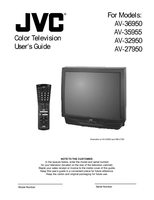 JVC AV36950OM TV Operating Manual