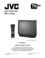 JVC AV-27980 AV-36980 TV Operating Manual