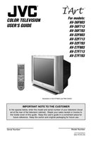 JVC AV27F703 AV27F713 AV27F803 TV Operating Manual