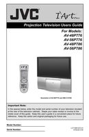 JVC AV48P776 AV48P786 AV56P776 TV Operating Manual