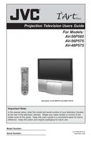 JVC AV48P575 AV56P575 AV56P585 TV Operating Manual