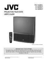 JVC AV60D501OM TV Operating Manual