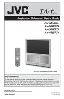 JVC AV48WP74 AV56WP74 AV65WP74 DVD/VCR Combo Player Operating Manual