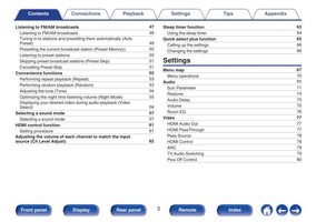 Denon AVRS530BT Audio/Video Receiver Operating Manual