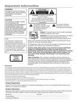 RCA B27TF680 TV Operating Manual