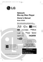 LG BD300 Blu-Ray DVD Player Operating Manual