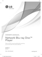 LG BD550 Blu-Ray DVD Player Operating Manual