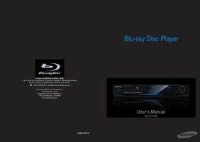 Samsung BDP1200 Blu-Ray DVD Player Operating Manual