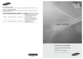 Samsung 550 Series TV Operating Manual