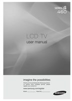 Samsung CS20H2SX/XSE LA32A330J1NXXA LN32B460 TV Operating Manual