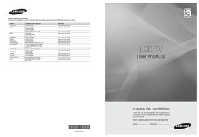 Samsung LA22B360C5OM TV Operating Manual