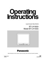 Panasonic BTLH1800OM TV Operating Manual