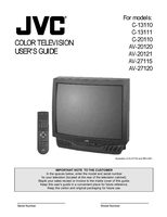 JVC C13110OM TV Operating Manual