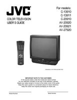 JVC C13910OM TV Operating Manual