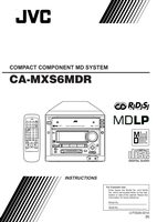 JVC CAMXS6MDR Audio System Operating Manual