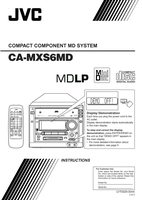 JVC CAMXS6MD Audio System Operating Manual