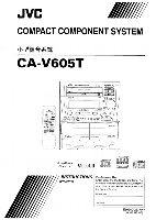 JVC CAV605T Audio System Operating Manual