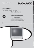 Philips CD130MW8 TV/DVD Combo Operating Manual