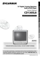 Philips CD130SL8 CMWC13D6 NF102UD TV/DVD Combo Operating Manual