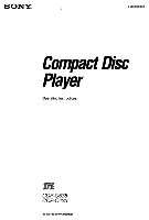 Sony CDPC435 CDPC535 CD Player Operating Manual