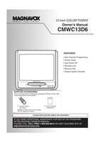 Philips CD130SL8 CMWC13D6 NF102UD TV/DVD Combo Operating Manual