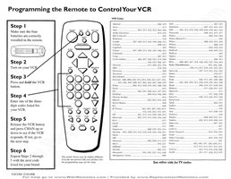 RCA CRK91S1OM Universal Remote Control Operating Manual