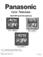 Panasonic CT13R16V CT13R17V CT20R14V TV Operating Manual