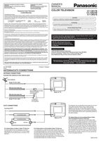 Panasonic CT13R17B CT13R27W CT13R37S TV Operating Manual