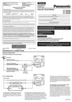 Panasonic CT13R18B CT13R28W CT13R38S TV Operating Manual