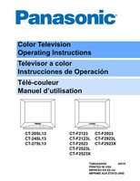 Panasonic CT20SL13 CT24SL13 CT27SL13 TV Operating Manual