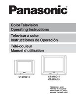 Panasonic CT20SL15 CT27SC15 CT27SL15 TV Operating Manual