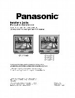 Panasonic CT2511HDOM TV Operating Manual