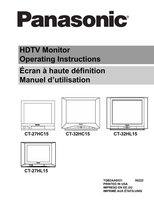 Panasonic CT27HC15 CT27HL15 CT32HC15 TV Operating Manual