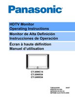 Panasonic CT30WC14 CT30WX54 CT34WX54 TV Operating Manual