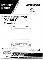 Philips CSC313E D3913CLC D3913LC VCR Operating Manual