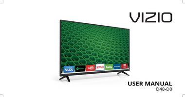 Vizio D48-D0 TV Operating Manual