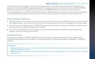 DirecTv HR44 Satellite Receiver Operating Manual