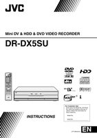 JVC DRDX5S DVD Recorder (DVDR) Operating Manual