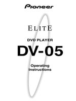 Pioneer DV05 DVD Player Operating Manual