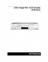 Polaroid DVC2010 DVD/VCR Combo Player Operating Manual