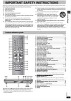 Panasonic DVDS31 DVDS35 DVDS35A DVD Player Operating Manual