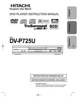 Hitachi DVP725U DVD Player Operating Manual