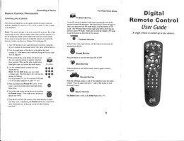 JVC Dish-OM Universal Remote Control Operating Manual