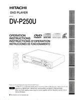 Hitachi DVP250U DVD Player Operating Manual