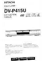 Hitachi DVP415Y DVD Player Operating Manual