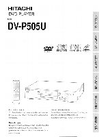 Hitachi DVP505U DVD Player Operating Manual