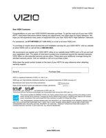 Vizio E420VO TV Operating Manual