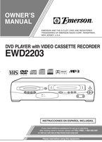 Emerson ewd2203 DVD/VCR Combo Player Operating Manual