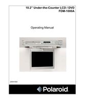 Polaroid FDM1000A TV/DVD Combo Operating Manual